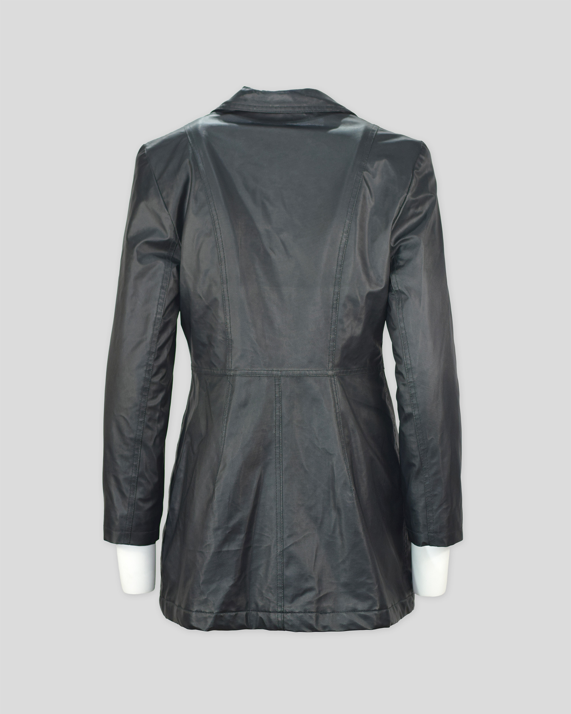 ON LINE FASHION CLUB Μπουφαν Μαυρο Πίσω