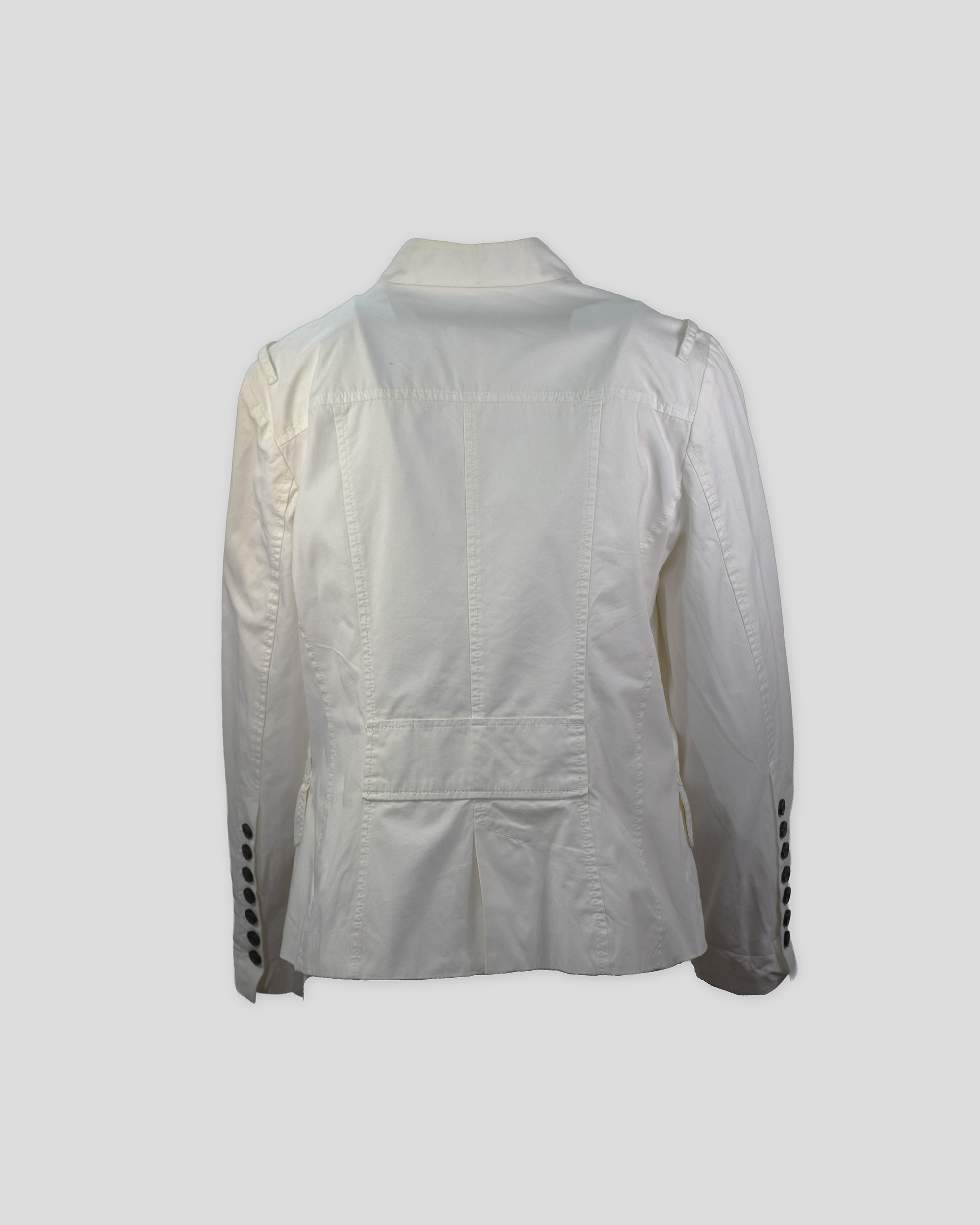 ZARA BASIC Σακακι Ασπρο Πίσω
